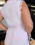 Set gilet e pantaloni in pizzo