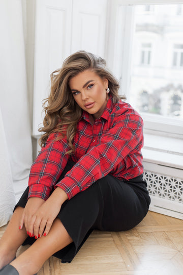 Υπερμεγέθη καρώ πουκάμισο