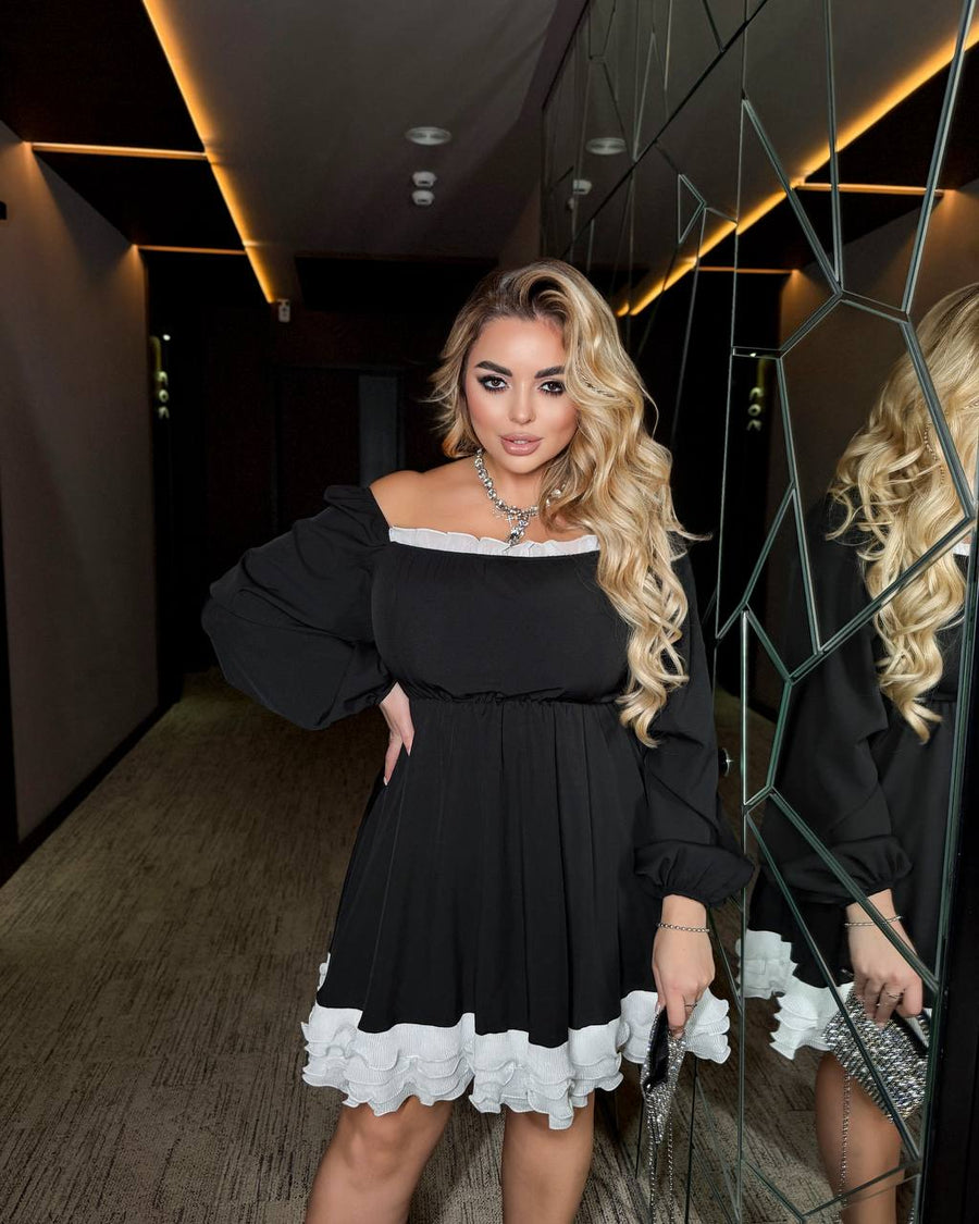 Krátké šaty s volánky