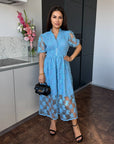 Vestido midi bordado
