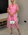 Rochie midi brodata