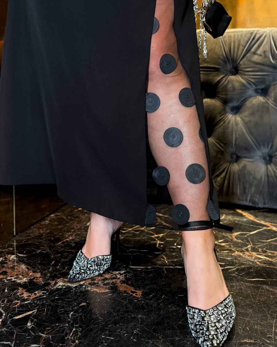 Evening set with blouse and skirt