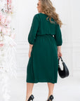 Flared dress with belt  - Twiggy Shop