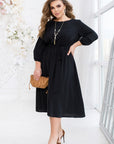 Flared dress with belt  - Twiggy Shop