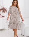 Лятна Floral chiffon dress  с деликатен дизайн, произведена от viscose и polyester, за стилни летни моменти.