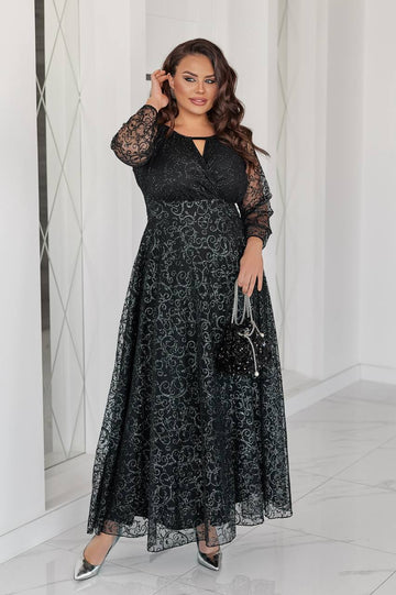 Evening dress with embroidery