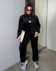 Velvet zip-up set  - Twiggy Shop