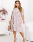 Женска Floral chiffon dress  YR с polyester и viscose, с ярки цветни принтов и свободен крой