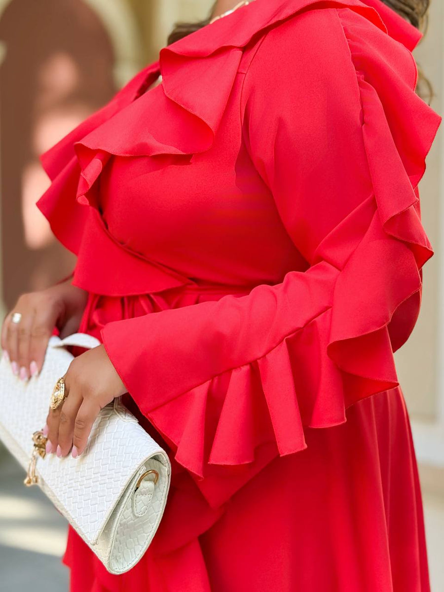 Long dress with ruffles  - Twiggy Shop