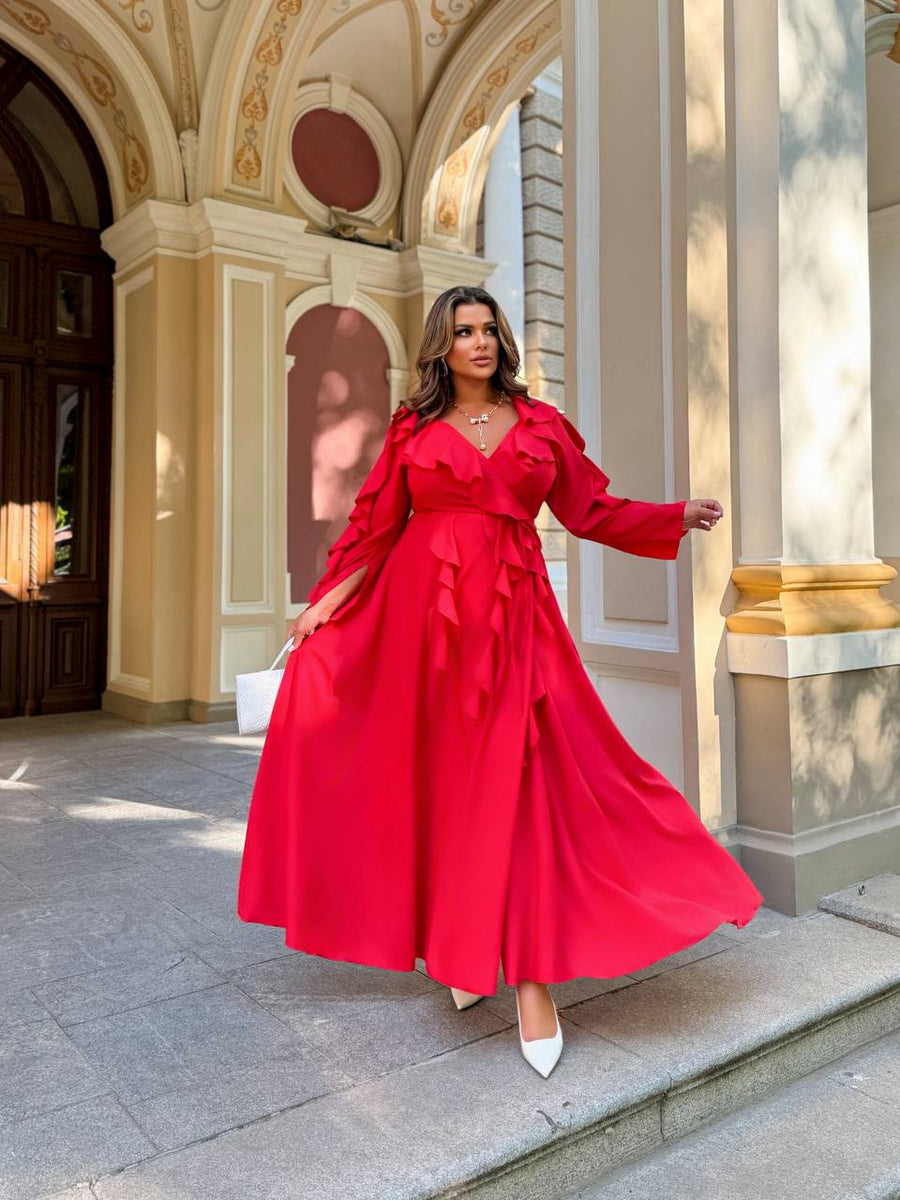 Long dress with ruffles  - Twiggy Shop