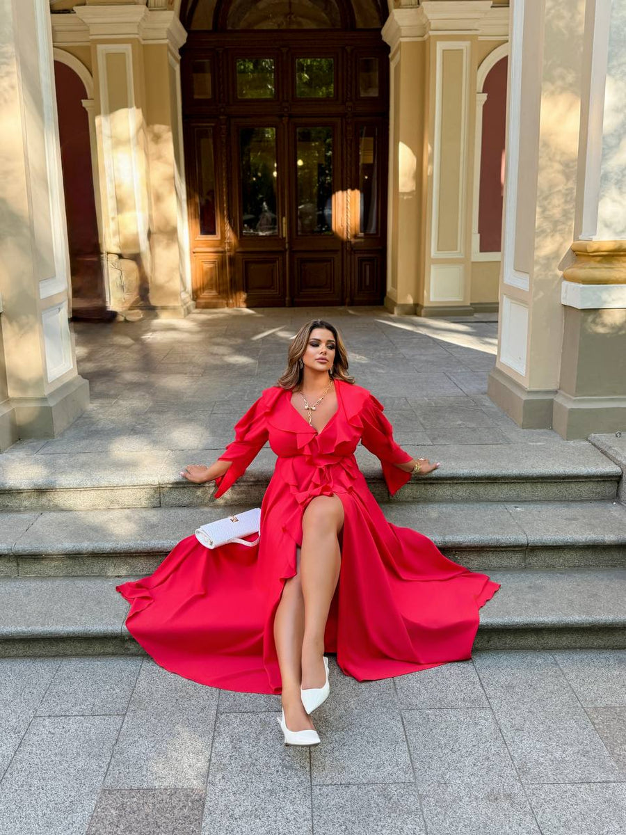 Long dress with ruffles  - Twiggy Shop