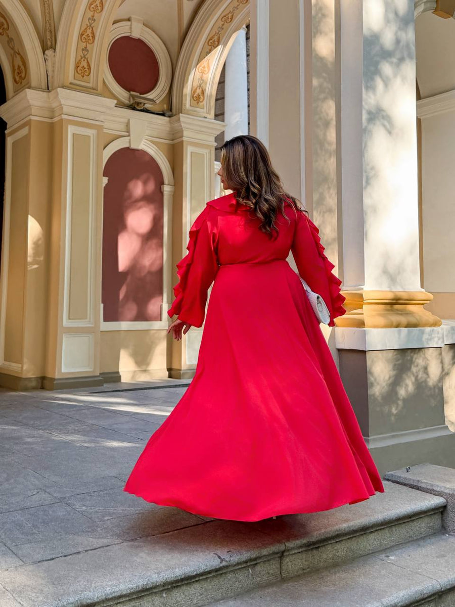 Long dress with ruffles  - Twiggy Shop