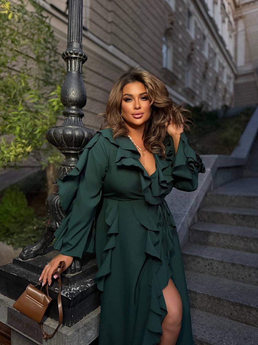 Long ruffled dress  - Twiggy Shop