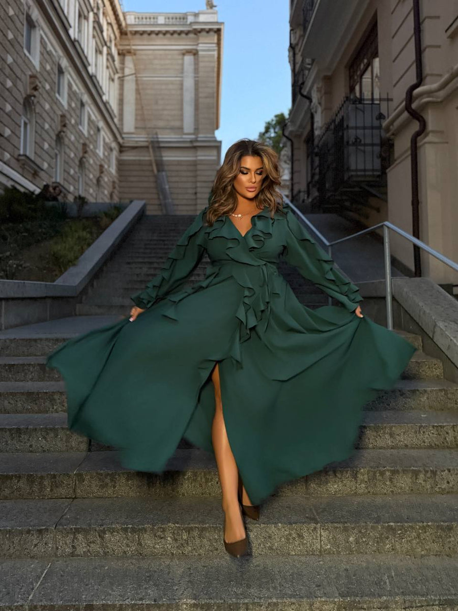 Long ruffled dress  - Twiggy Shop