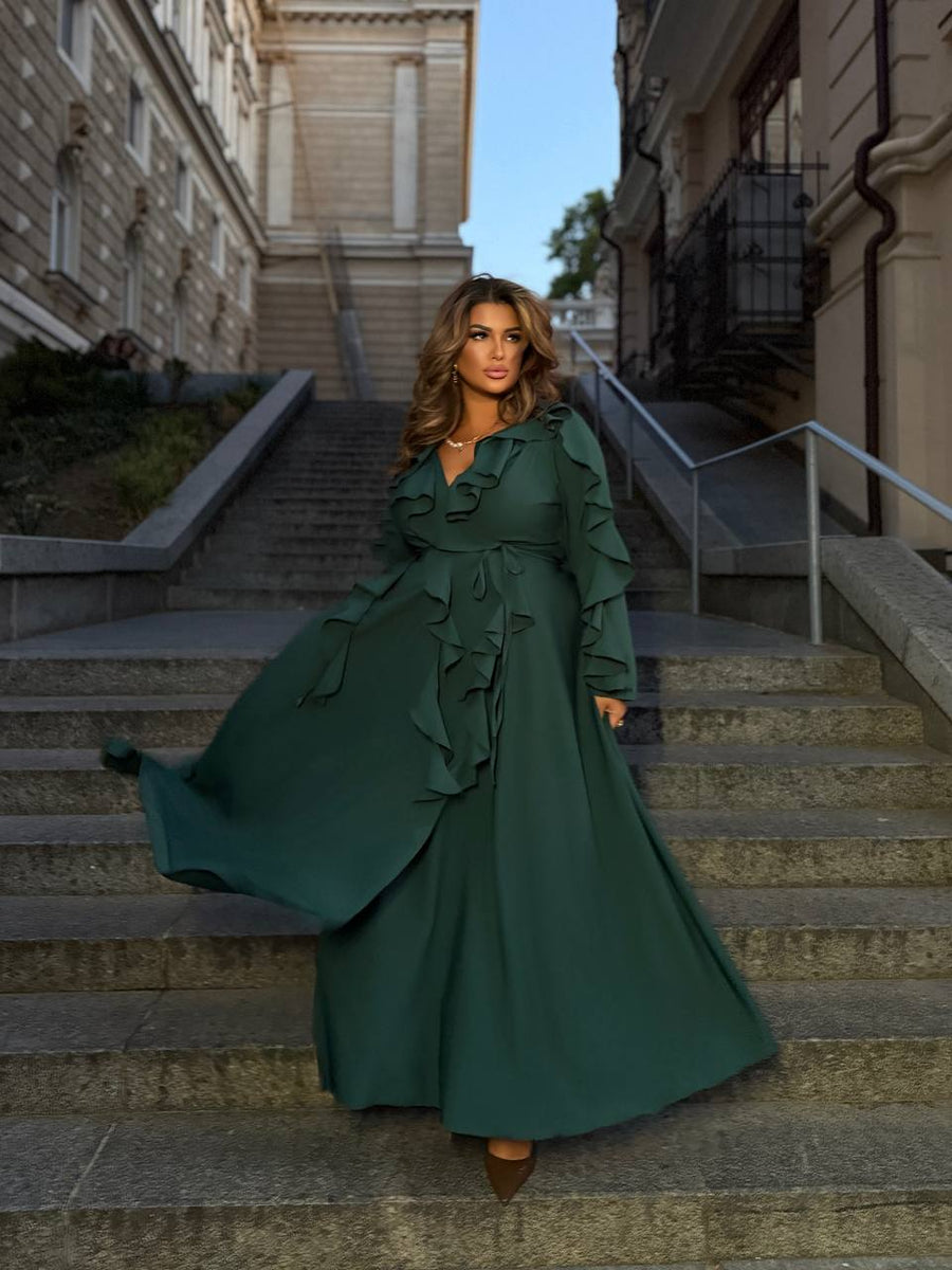 Long ruffled dress  - Twiggy Shop