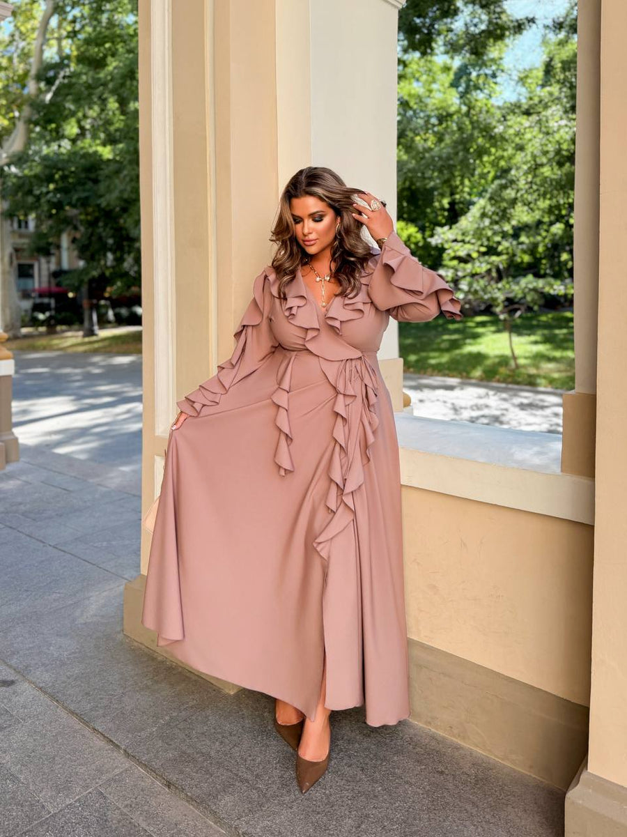 Long ruffled dress  - Twiggy Shop