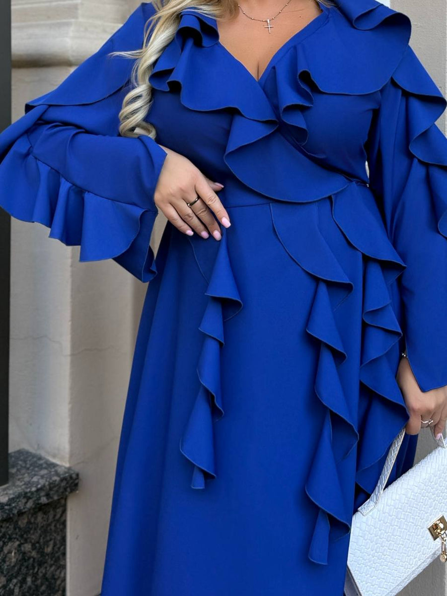 Long ruffled dress  - Twiggy Shop