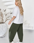 Set tricot cu detalii de cristal