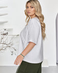Set tricot cu detalii de cristal