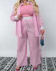 Loose-fit striped cotton set , модел NewYear25, с бели, Blueи и Redи цветове Waist 80% cotton и 20% polyester.