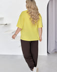Set tricot cu detalii de cristal