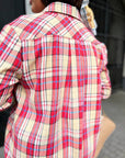 Wool plaid shirt