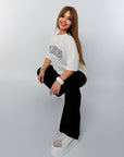 Knitwearен комплект с надпис, 80% cotton, 15% polyester, 5% elastane, подходящ за Новогодишния празник.