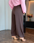 Pantaloni din satin în stil Aladdin