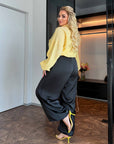 Pantalon en satin style Aladdin