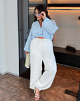 Pantalon en satin style Aladdin