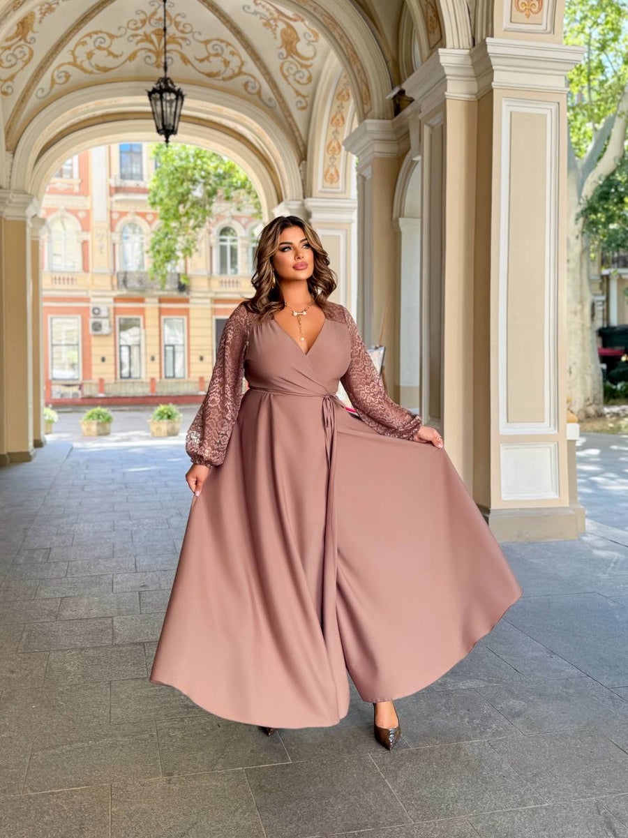 Дълга рокля с дантела - Twiggy Shop