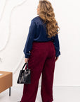 Ribbed velvet trousers  - Twiggy Shop