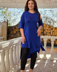 Set of tunic with cut-out details and leggings , cotton и polyester, със стилен и удобен дизайн.
