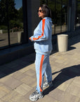 Hooded velvet set, viscose, cotton and elastane, soft and comfortable for everyday wear.