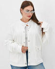 Stylish velvet bomber jacket made from viscose, cotton and elastane, with fashionable design, image of jacket with navy blue.