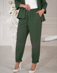 Комплект linenени pantsи с декоративни камъни, linen 80%, polyester 20%, стилен и комфортен за ежедневието.