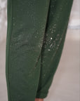 Linen trousers with decorative stones , комплект Waist linen и polyester, подходящ за стилен ежедневен тоалет.