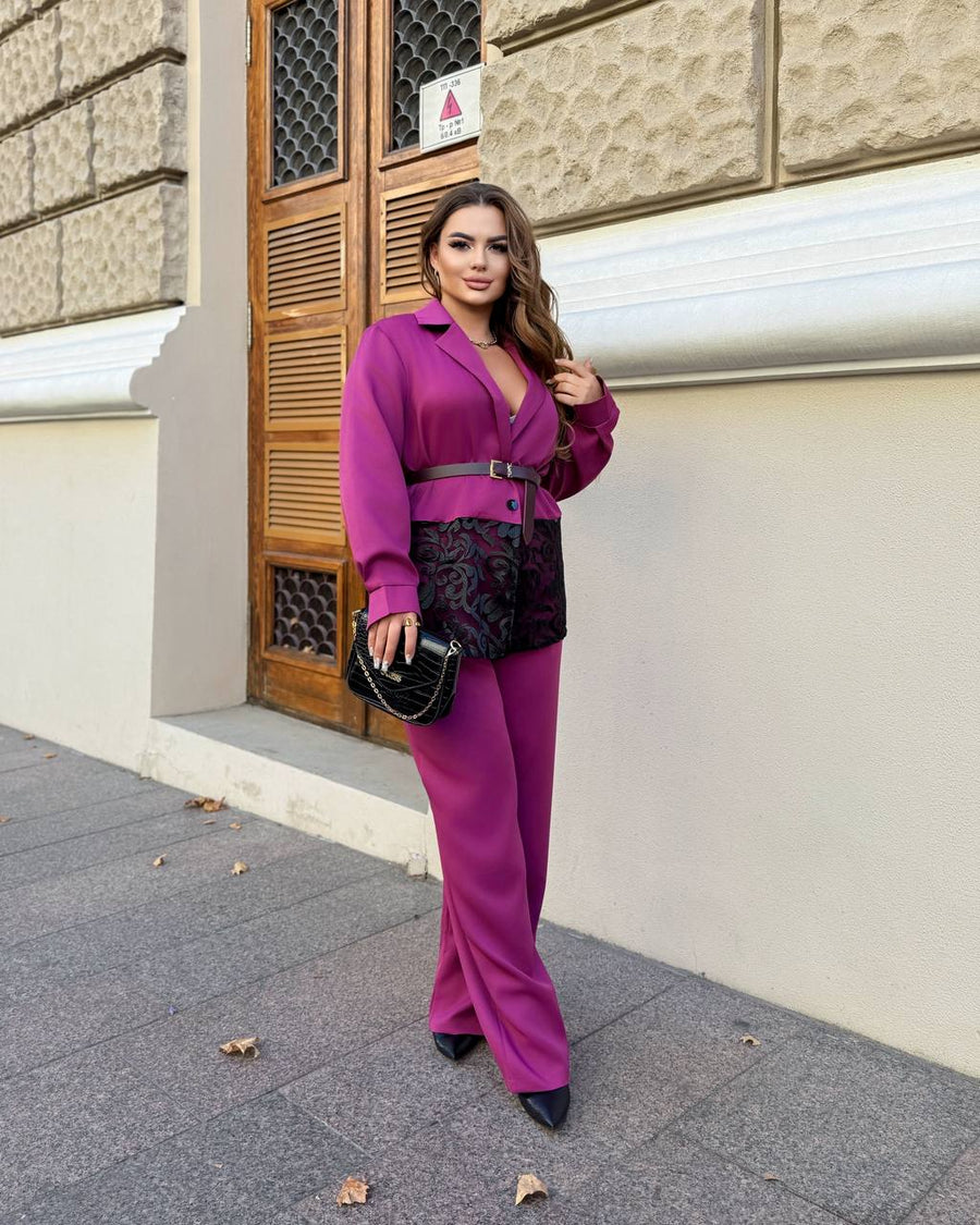 Set with embellished blazer  - Twiggy Shop