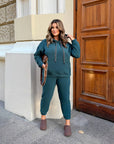 Soft casual set with hood  - Twiggy Shop