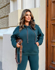 Soft casual set with hood  - Twiggy Shop