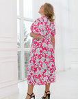 Стилна Floral wrap dress  от марката YR, polyester и lycra, изображение на дамска мода.