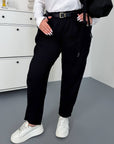 Corduroy trousers from IT with viscose, cotton and elastane, shown in the image.