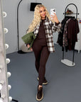 Fleece-lined three-piece set