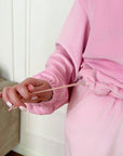 Soft velvet set with a hood  - Twiggy Shop