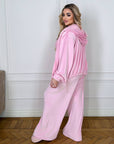 Soft velvet set with a hood  - Twiggy Shop