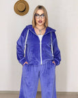 Velvet set with hood  - Twiggy Shop