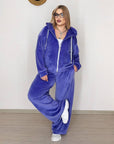Velvet set with hood  - Twiggy Shop