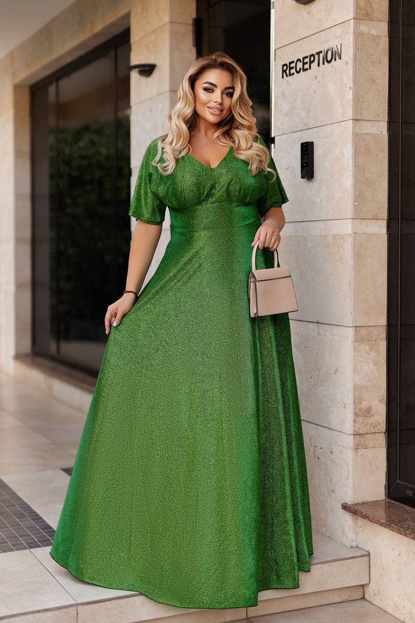 Dress made of shiny fabric - Twiggy Shop