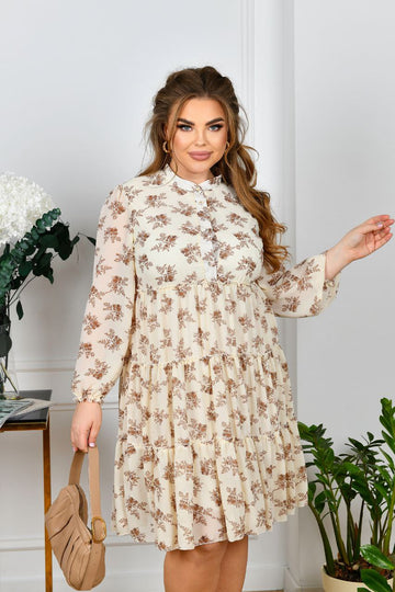 Printed chiffon dress