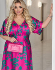 Elegant long dress  EU082025 от polyester и viscose, с изчистен дизайн и фина кройка.